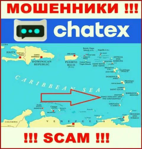 Не верьте мошенникам Чатех, ведь они зарегистрированы в оффшоре: St. Vincent & the Grenadines