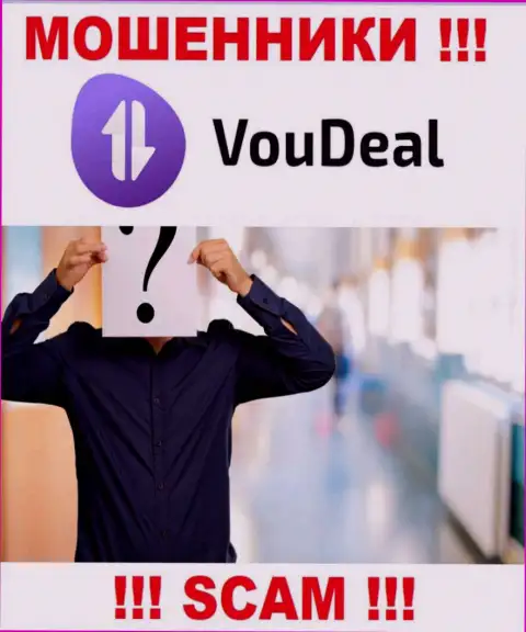 Данных о лицах, которые руководят VouDeal во всемирной интернет сети найти не получилось