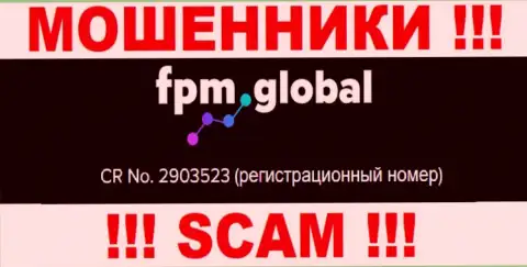 Во всемирной интернет сети действуют воры ФПМ Глобал ! Их номер регистрации: 2903523