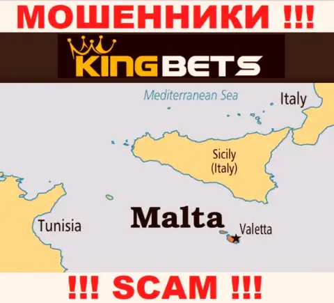 КингБетс - мошенники, имеют оффшорную регистрацию на территории Malta