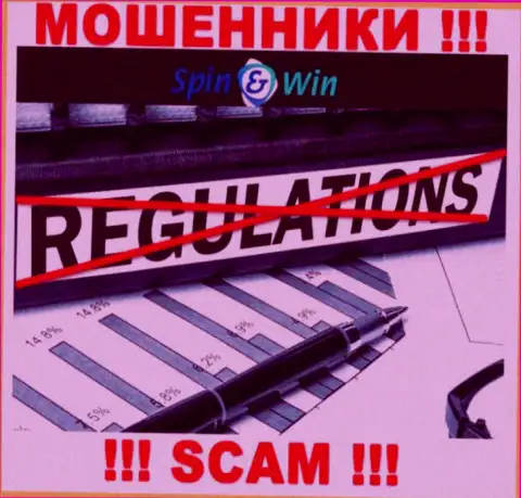 Будьте крайне осторожны, у интернет мошенников СпинВин Бет нет регулируемого органа