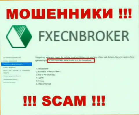 FX ECN Broker - это internet-обманщики, а руководит ими юр. лицо ИК ФХЕЦНБрокер Сент-Винсент и Гренадины