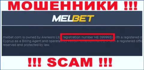 Регистрационный номер Мел Бет - HE 399995 от кражи вкладов не убережет