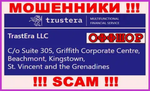 Suite 305, Griffith Corporate Centre, Beachmont, Kingstown, St. Vincent and the Grenadines - офшорный официальный адрес кидал Trustera, расположенный у них на онлайн-сервисе, ОСТОРОЖНЕЕ !!!