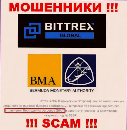 И контора Bittrex и ее регулирующий орган: BMA, являются обманщиками