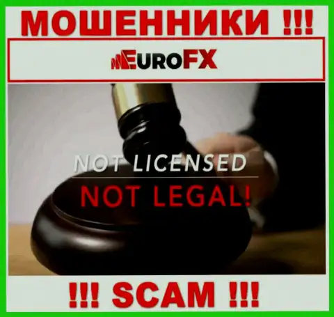Данных о номере лицензии EuroFX Trade на их официальном портале нет - это РАЗВОДНЯК !