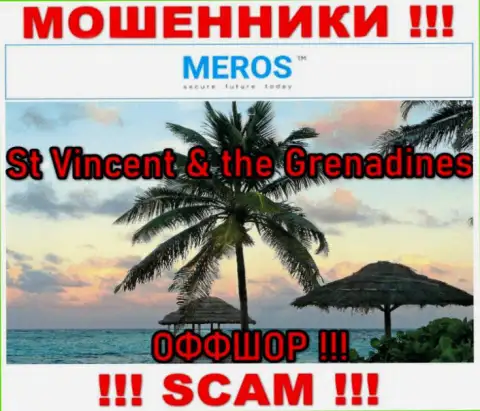 St Vincent & the Grenadines - это юридическое место регистрации организации MerosMT Markets LLC