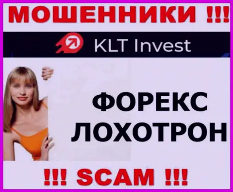 Деятельность мошенников KLTInvest Com: FOREX - это капкан для неопытных клиентов