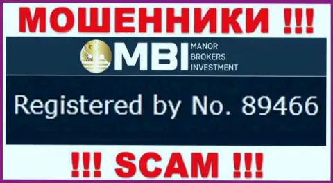 Manor Brokers Investment - номер регистрации интернет-ворюг - 89466