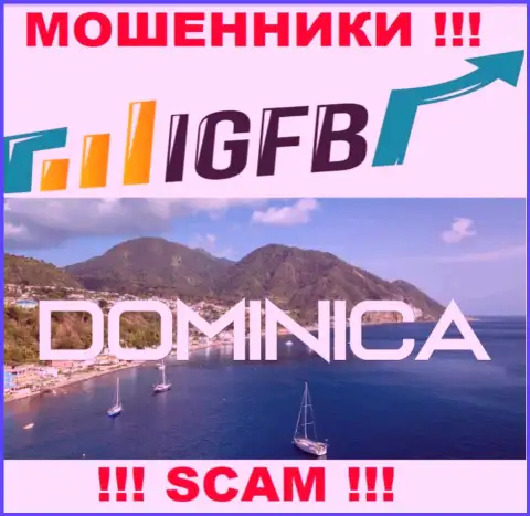 На сайте IGFB сказано, что они базируются в оффшоре на территории Commonwealth of Dominica