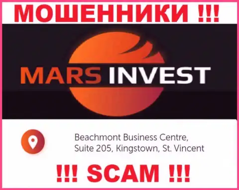 Mars-Invest Com - преступно действующая компания, расположенная в оффшоре Бизнес-центр Бичмонтt, Сюит 205, Кингстаун, Сент-Винсент и Гренадины , осторожнее