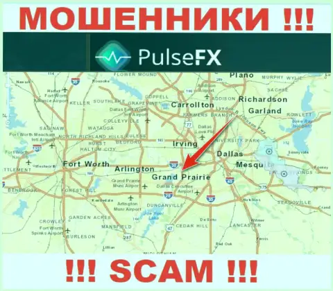 PulseFX - это преступно действующая компания, пустившая корни в оффшорной зоне на территории Grand Prairie, Texas