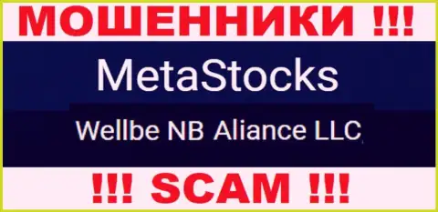 Юридическое лицо internet обманщиков MetaStocks - это Веллбе НБ Альянс ЛЛК