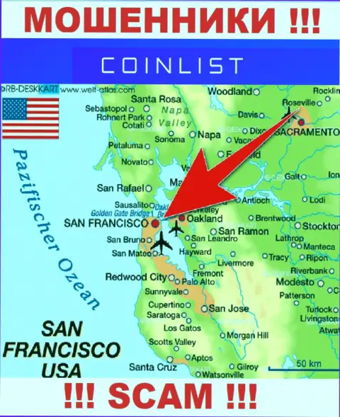 Юридическое место регистрации Amalgamated Token Services Inc на территории - San Francisco, USA