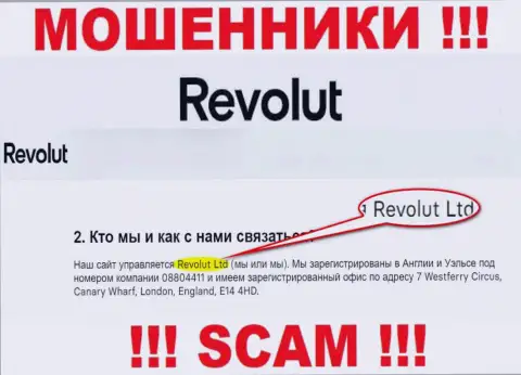 Revolut Ltd - это контора, которая руководит мошенниками Revolut Com