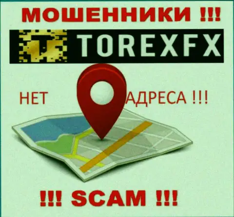 TorexFX не указали свое местоположение, на их веб-ресурсе нет данных о адресе регистрации