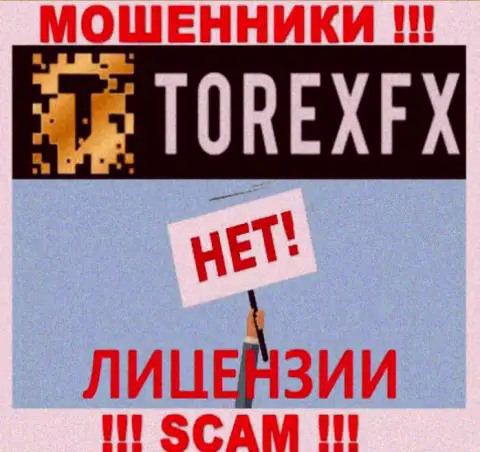 Лохотронщики Torex FX работают незаконно, потому что у них нет лицензии !!!